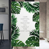 10050cm Window Film Vinyl Static Anti Uv Privacy Glass Sticker Home Kitchen Office Decorative Fresh Green Leaves Glass Film No Glue miniinthebox