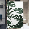 10050cm Window Film Vinyl Static Anti Uv Privacy Glass Sticker Home Kitchen Office Decorative Fresh Green Leaves Glass Film No Glue miniinthebox