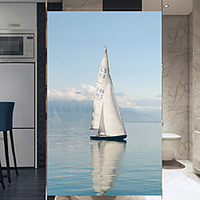 10050cm Window Film Vinyl Static Privacy Glass Sticker Home Kitchen Office Bathroom Decorative Sailboats Glass Film No Glue miniinthebox