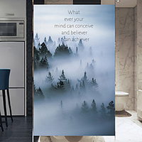 10050cm Window Film Vinyl Static Privacy Glass Sticker Home Kitchen Office Bathroom Decorative The Misty Jungle Glass Film No Glue miniinthebox