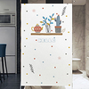 10050cm Window Film Vinyl Static Privacy Glass Sticker Home Kitchen Office Decorative Cartoon Cutie Plant Glass Film No Glue miniinthebox
