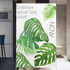 10050cm Window Film Vinyl Static Privacy Glass Sticker Home Kitchen Office Decorative Fresh Green Leaves Glass Film No Glue miniinthebox