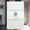 10050cm Window Film Vinyl Static Privacy Glass Sticker Home Kitchen Office Decorative Purple Flower Potted Plant Glass Film No Glue miniinthebox