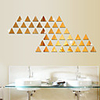100pcs 3D Mirror Wall Stickers DIY Acrylic Triangl Mirror Sticker Decals Self-Adhesive Bedroom Wallpaper Decorative Home Decor
