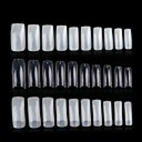 100Pcs Clear White Natural French False PVC Nail Tips UV Gel Ultra Flexible