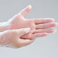 100PCS Disposable Latex Gloves White Non-Slip Rubber Latex Gloves Household Cleaning Products L Size