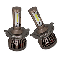100W Super Bright Lightness Car LED H4 Headlight High Low Beam Function Fan Design Fast Dissipation LED Headlight Kit H4 White Color Lightness 2pcs miniinthebox