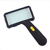 100x50mm rectangular 2x with two LED lights handheld lighting reading magnifier