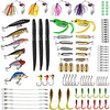 102 pcs Lure kit Fishing Lures Jigs Buzzbait Spinnerbait Spoons Crank Popper Vibration / VIB lifelike 3D Eyes Bass Trout Pike Freshwater and Saltwater miniinthebox