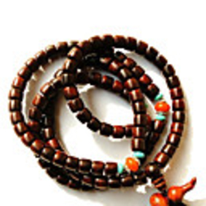 108 Sandalwood Tibetan Silver Bracelet