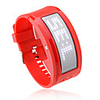 108 White LED Lights Red Band Wrist Watch with 10 Welcome Letters Importable