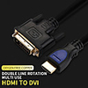 1080P 3D HDMI To DVI HDMI Cable DVI-D 241 Pin Adapter Cables For LCD DVD HDTV High Speed DVI To HDMI Cable 1.5m