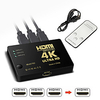 1080P 4K2K HDMI Video Switcher HDMI Splitter 3 in 1 out Port Hub for DVD HDTV Xbox PS3 PS4