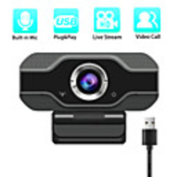 1080P Full HD Webcam with Microphone USB Web Camera Streaming Computer Camera for Windows PC 120 Degrees Wide-Angle 30fps Large Sensor Superior Low Light for Video Calling Conferencing Gaming