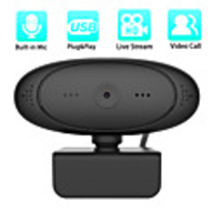 1080P HD Webcam Rotatable Cameras Mini Computer PC WebCamera with Microphone for Live Broadcast Video Recording Conference Work