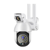 1080P IP Camera Outdoor Dual Lens PTZ Wifi Camera Bidirectional Audio 50 Led Infrared Night Vision Automatic Tracking Home Security Monitoring Camera