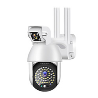 1080P IP Camera Outdoor Dual Lens PTZ Wifi Camera Bidirectional Audio 50 Led Infrared Night Vision Automatic Tracking Home Security Monitoring Camera