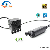 1080p poe camera 2.1mm 120 degrees lens wide angle mini square camera onvif hd ip camera p2p surveillance with tf card slot miniinthebox