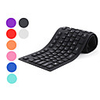 109 Key Flexible QWERTY USB Keyboard (Waterproof,  Assorted Colors)