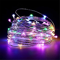 10M 100Leds USB powered Silver copper wire String Lights Christmas Garland Fairy Holiday Party Wedding Xmas Decoration Lights