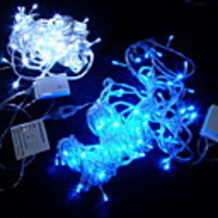 10M 7 Lines White LED String Light (Shining Star/Attachable Between Head and Trail)(CIS-84006)