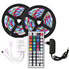 10m Flexible LED Strip Lights Light Sets RGB Tiktok Lights 600 LEDs SMD2835 8mm 1 44Keys Remote Controller 1 X 12V 3A Power Supply Christmas New Year