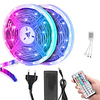 10m LED Light Strips RGB Tiktok Lights 5050 SMD 600 Leds 10mm Strip Flexible Light Led Tape Waterproof DC 12V 600Leds with 44key IR Remote Controller Kit miniinthebox