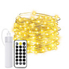 10m String Lights 100 LEDs EL 2 USB Cable 1USB Cable 2pcs 1pc Warm White Halloween Christmas Waterproof Outdoor Decorative Batteries Powered Rechargable