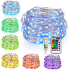 10m String Lights 100 LEDs EL 2pcs 1pc Multi Color Halloween Christmas Waterproof Outdoor Party USB Powered