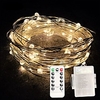 10m String Lights 100 LEDs SMD 0603 1 13Keys Remote Controller 1pc Warm White White Multi Color Waterproof Creative Cuttable AA Batteries Powered