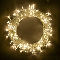 10m String Lights 100 LEDs SMD 0603 Warm White RGB White Party Decorative Linkable 220-240 V 110-120 V 1pc IP44