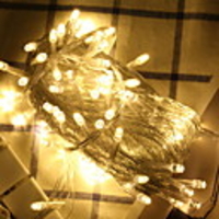 10m String Lights Outdoor String Lights 100 LEDs 1 set Warm White Decorative 220-240 V