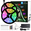 10M(2x5M) Intelligent Dimming App Control Flexible Led Strip Lights Waterproof 5050 RGB SMD 300 LEDs IR 24 Key Controller with Installation Package 12V 4A Adapter Kit miniinthebox