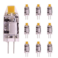 10pcs 1 W LED Bi-pin Lights 160 lm G4 T 1 LED Beads COB Warm White White 12 V / RoHS miniinthebox