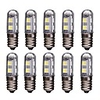 10pcs 1W 60LM E14 LED Corn Lights 220V AC 7 LED SMD 5050 Refrigerator Lamp Fridge Light Bulb White Warm White