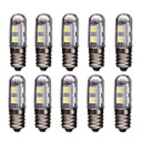 10pcs 1W 60LM E14 LED Corn Lights 220V AC 7 LED SMD 5050 Refrigerator Lamp Fridge Light Bulb White Warm White