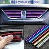10Pcs 20cm Universal Car Air Conditioner Outlet Decorative U Shape Moulding Trim Strips Decor Car Styling Accessories