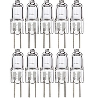 10pcs 20W Halogen Bi-pin Lights 20pcs 120 lm G4 1 Halogen Bead Warm White 12V for Accent Lights Under Cabinet Puck Light Chandeliers miniinthebox