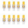 10pcs 2.5 W LED Bi-pin Lights 3000 lm G4 1 LED Beads Warm White White 12 V