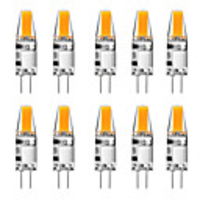 10pcs 3 W LED Bi-pin Lights 300 lm G4 T 1 LED Beads COB Warm White White 12 V