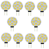 10pcs 3 W LED Bi-pin Lights 300 lm G4 T 12 LED Beads SMD 5730 Warm White White 12 V miniinthebox