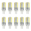 10pcs 3 W LED Bi-pin Lights 300 lm G4 T 48 LED Beads SMD 3014 Warm White White 220-240 V 12 V