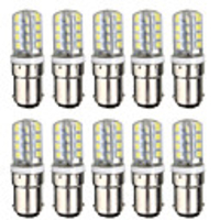 10pcs 3 W LED Corn Lights 300 lm BA15D T 32 LED Beads SMD 2835 Warm White White 220-240 V 110-120 V