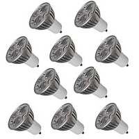 10pcs 3W GU10/E27/E14/GU5.3 LED Spotlight 250LM Warm/Cool White for Kitchen Hotel Bedroom Lighting Lampada AC220-240V miniinthebox