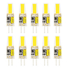 10pcs 6pcs 6 W LED Silica Gel Corn Lights LED Bi-pin Lights G4 COB High Power LED Creative Party Decorative Crystal Chandelier Light source Energy-saving Light Bulbs Warm White White AC/DC12 V
