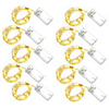 10pcs 6pcs LED String Light Christmas Décor Silver Wire Fairy Garland Home Christmas Wedding Party Decoration 3m 2m 1m Battery Powered