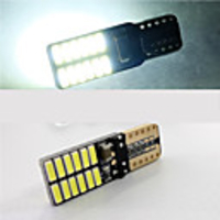 10pcs CANBUS T10 24smd LED light bulb car no error 3014 12V Super bright clearance bulb lamp white yellow blue red
