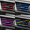 10pcs Car-styling Chrome Styling Moulding Car Air Vent Trim Strip Air Conditioner Outlet Grille Decoration U Shape