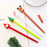 10pcs Cute Cartoon Christmas Series Gel Pen Creative Fresh Students Office Pen for writing Stationery Random Color