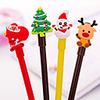 10pcs Cute Cartoon Christmas Series Neutral Pen Students Pen for Christmas Gel Pen Cute Stationary Random Color